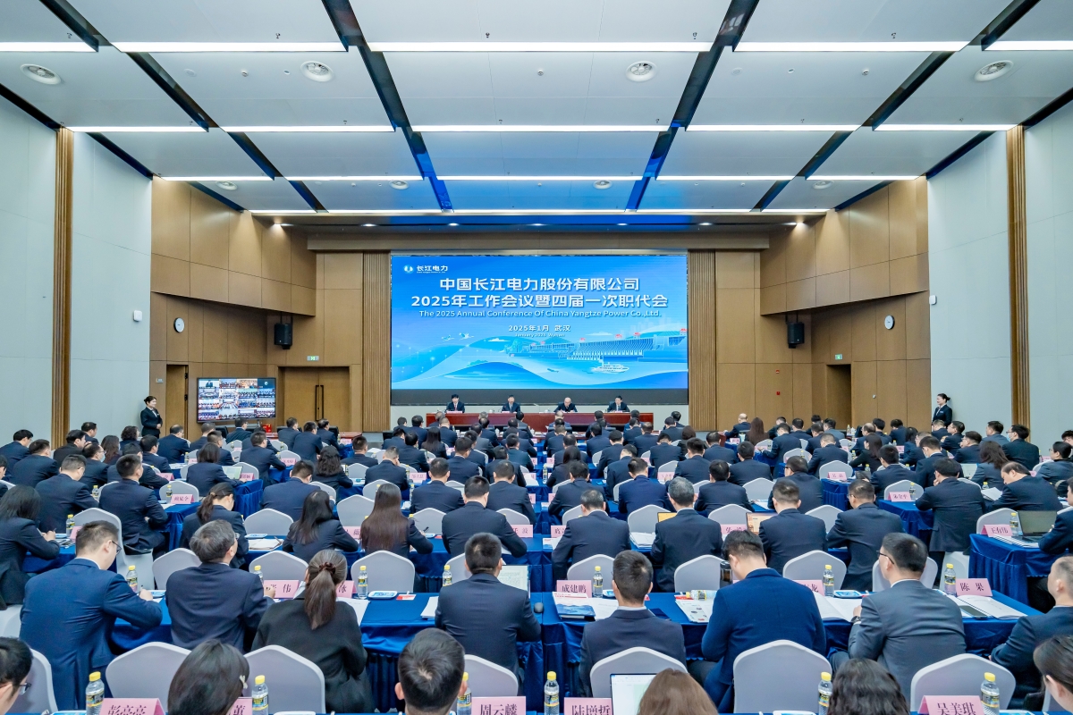 劉偉平出席長(zhǎng)江電力2025年工作會(huì)議暨四屆一次職代會(huì)